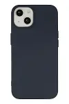 Apple iPhone 14 Kılıf Nano içi Kadife Silikon - Lacivert-1