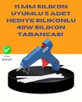 40W Sıcak Mum Silikon Tabancası 5 Silikon Hediyeli Hızlı Yapıştırma-1