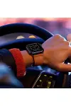 Apple Watch 42mm KR415 Luaz Deri Kordon - Turuncu-2