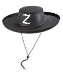 Z Logolu Yetişkin Boy Bağcıklı Zorro Şapkası-2