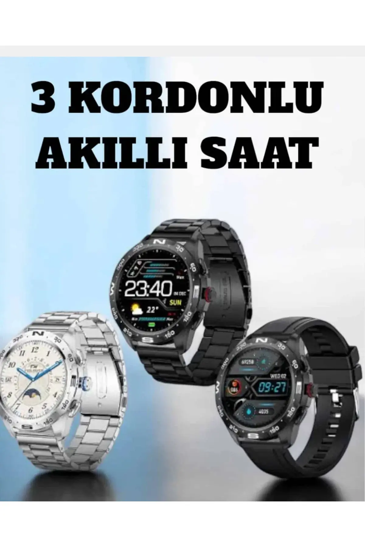 Akıllı Saat Arama Cevaplayan Titreşim Özelliğiyle Bildirim Görebilen