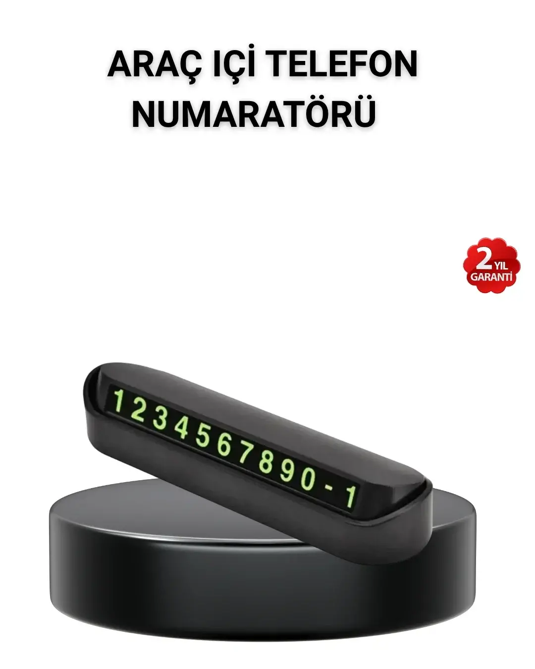 Alünyum Kasa Gri Çevirmeli Araç İçi Telefon Numaratörü