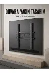 Sabit Televizyon Askı Aparatı 50"-95" İnce Profil Sağlam Metal TV Duvar Braketi-1