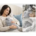 SN-29909 Peluş Kılıflı Yumuşak Dokulu 30 Cm 2000 Ml Kapasiteli Sıcak Su Torbası-3