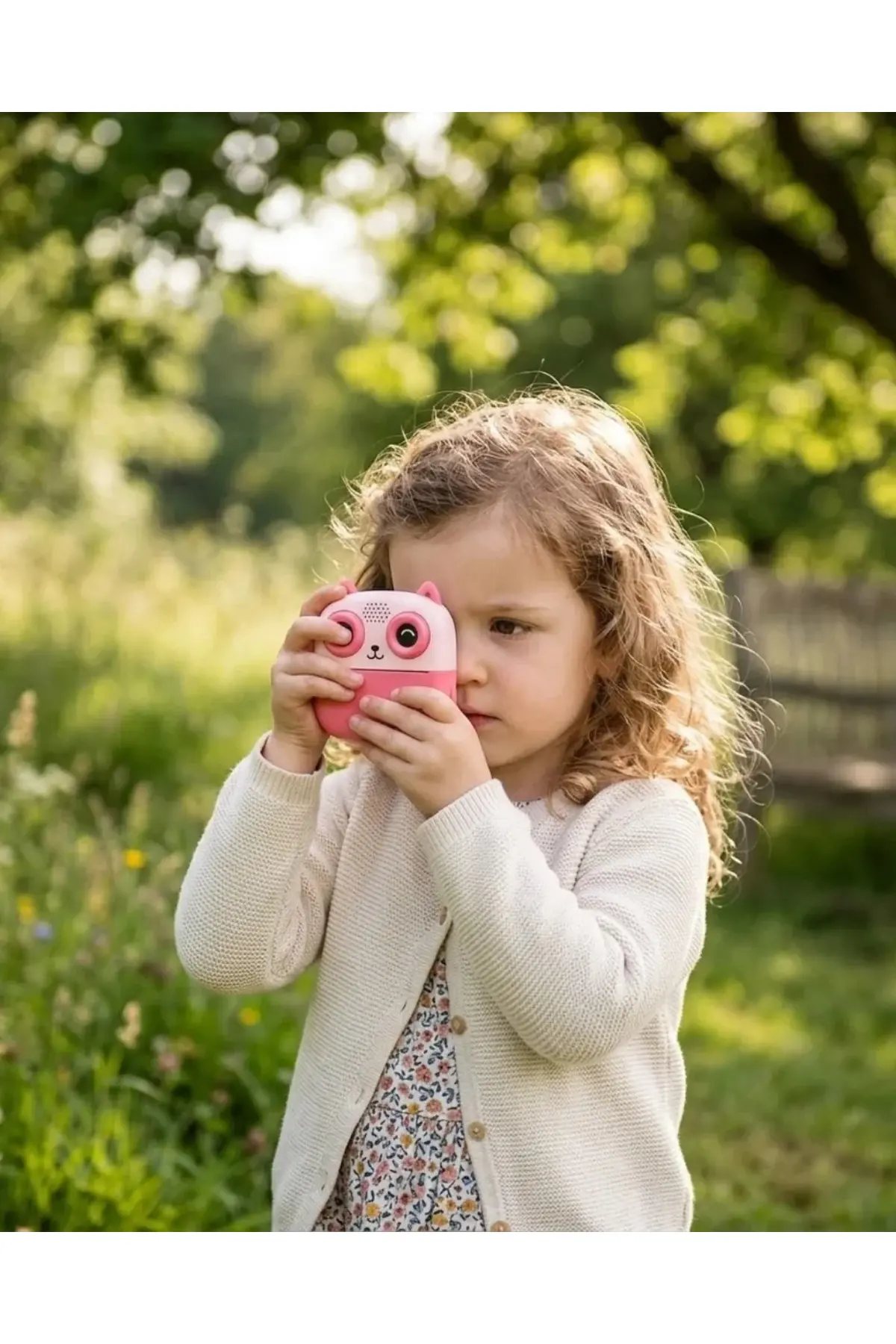 Anında Fotoğraf Baskılı Çocuk Kamerası 5 Rulo Kağıt 6 Renk Kalem Hediyeli Eğitici Oyuncak Kamera