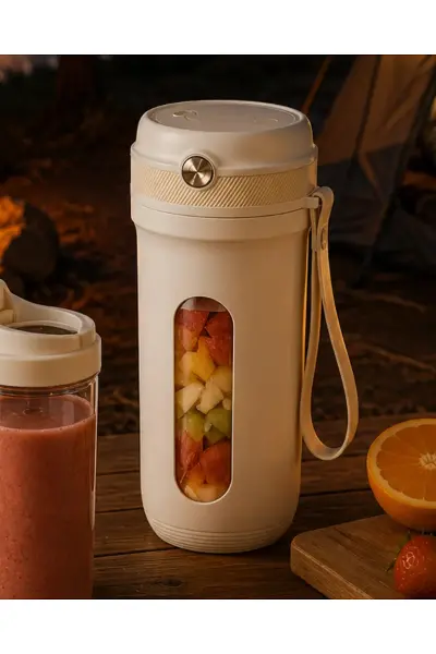 Kablosuz Taşınabilir Blender Güçlü Motorlu Meyve Sıkıcı ve Smoothie Hazırlayıcı