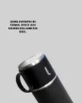 Isıyı Uzun Süre Koruyan 500 ml Termos Seti | Çelik Gövde, 2 Bardaklı, Hediye Kutulu-2