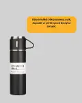 Isıyı Uzun Süre Koruyan 500 ml Termos Seti | Çelik Gövde, 2 Bardaklı, Hediye Kutulu-4