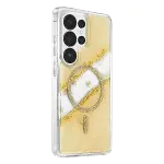 Onegif Samsung Galaxy S26 Ultra Lotus Simli Magsafe Kapak - Gümüş-2