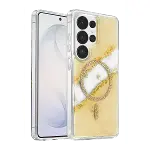 Onegif Samsung Galaxy S26 Ultra Lotus Simli Magsafe Kapak - Gümüş-1