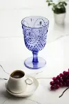 Akrilik Mavi Tekli Kadeh & Su Meşrubat Kahve Yanı Bardağı 450 ml ( Cam Değildir )-2