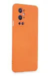 One Plus 9 Pro Kılıf Nano içi Kadife Silikon - Turuncu-2