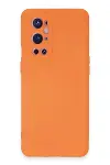 One Plus 9 Pro Kılıf Nano içi Kadife Silikon - Turuncu-1