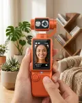 Taşınabilir 4K Gimbal Kamera 180 Derece Döner Lens Stabil Video Çekim Özellikli-1