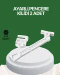 Çocuk ve Evcil Hayvanlar İçin Pencere Emniyet Kilidi 2 Adet-1
