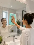 Mikrofiber Cam Bezi Çizmeden Temizlik Sağlayan Yüksek Su Emici Cam Silme Bezi 40x60 cm-2