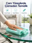 Mikrofiber Cam Bezi Çizmeden Temizlik Sağlayan Yüksek Su Emici Cam Silme Bezi 40x60 cm-1