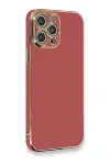Apple iPhone 12 Pro Kılıf Volet Silikon - Kırmızı-1