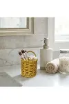 Yuvarlak Hasır Dokulu Plastik Rattan Kaşıklık & Çatallık – Askılı Kendiliğinden Tutmalı Çok Amaçlı M-4