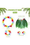 Çocuk Hawaii Kostüm Seti - Yaprak Etek & Hawaii Set - 5 Parça-2
