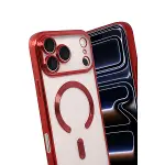 Apple İphone 17 Pro Max Kross Magneticsafe Kapak - Kırmızı-3