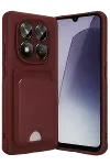 Xiao Red Note 15 4G Kelvin Kartvizitli Silikon - Bordo-1