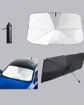 UV Korumalı Şemsiye Tipi Oto Güneşliği - Geniş Araç Uyumu-4
