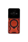 Xiao Poco C61 Kılıf Joy Lens Standlı Kapak - Kırmızı-1