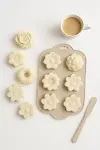 Silikon Kek ve Çikolata Kalıbı 6’lı Krem Renk Pasta Tatlı Muffin Kalıbı-1
