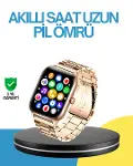 AMOLED Ekranlı Türkçe Menülü Akıllı Saat Bluetooth Görüşmeli-1