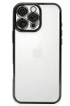 Apple iPhone 16 Pro Kılıf Razer Lensli Silikon - Siyah-1