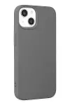 Apple iPhone 14 Kılıf Nano içi Kadife Silikon - Gri-2