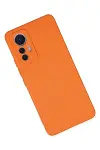 Xiao 12 Lite Kılıf Nano içi Kadife Silikon - Turuncu-3