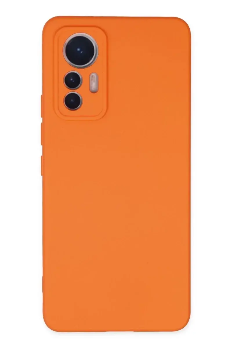Xiao 12 Lite Kılıf Nano içi Kadife Silikon - Turuncu