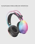 RGB Işıklı Kablosuz Kulaklık Bluetooth 5.3 800mAh Ergonok IPX4 Dayanıklı-4