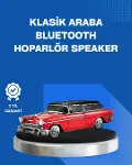 Retro Araba Şekilli Kablosuz Bluetooth Hoparlör-1