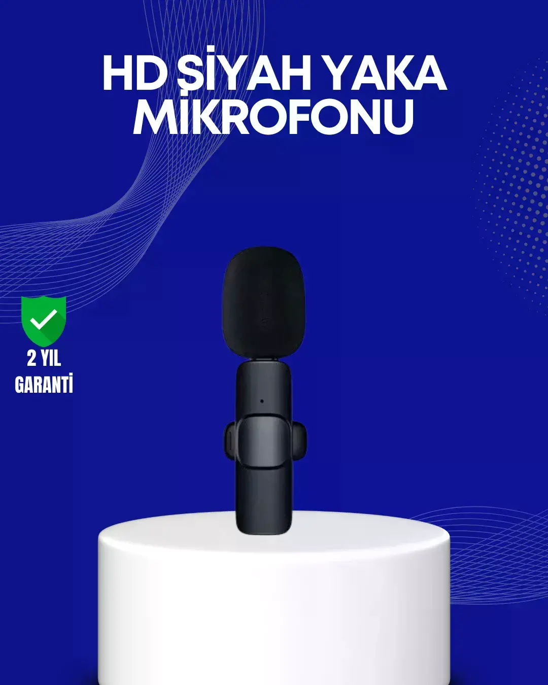 Lightning Girişli 2’li Kablosuz Yaka krofonu Çift Kişilik Kayıt