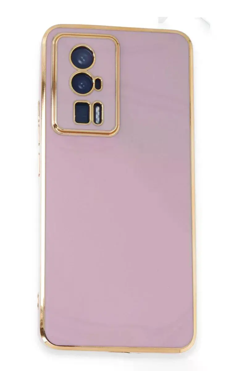 Xiao Poco F5 Pro Kılıf Volet Silikon - Mor