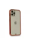 Apple iPhone 12 Pro Kılıf Liva Taşlı Silikon - Kırmızı-2