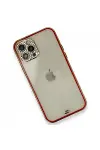 Apple iPhone 12 Pro Kılıf Liva Taşlı Silikon - Kırmızı-3
