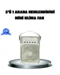 Taşınabilir Mini Klima Fan 3’ü 1 Arada Soğutucu, Nemlendirici ve Gece Lambası-1