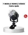 Müzik Ritne Duyarlı Renkli Disko Topu – 7 Modlu Işıklı Parti Lambası-1