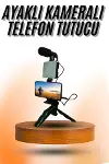 Telefon Tutucu Mini krofonlu Tripod Vlog Çekim Video-2