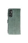 Samsung Galaxy M34 5G Kılıf Trend S Plus Kapaklı Kılıf - Yeşil-1