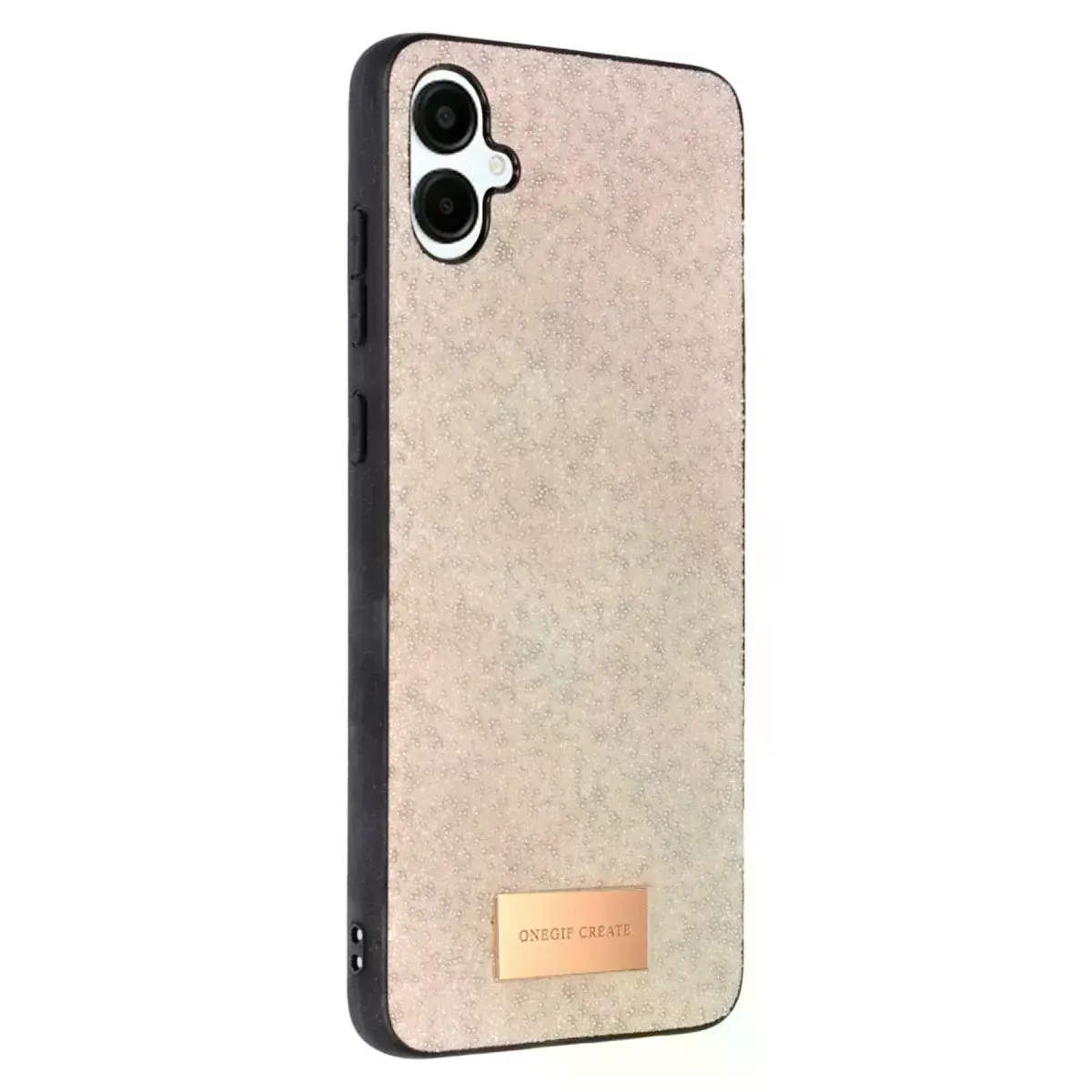 Onegif Samsung Galaxy A06 Bright Simli Kapak - Pembe
