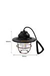 Kamp ve Bahçe İçin Retro LED Fener – Sıcak Işık, Uzun Ömürlü Batarya-3