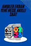Akıllı Kol Saat Amoled Ekran Android ve İOS Uyumlu Arama Konuşma-1