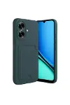 Realme Note 60 Kelvin Kartvizitli Silikon - Koyu Yeşil-1