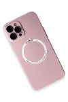 Apple iPhone 12 Pro Kılıf Jack Magneticsafe Lens Silikon - Rose Gold-3