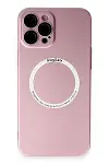 Apple iPhone 12 Pro Kılıf Jack Magneticsafe Lens Silikon - Rose Gold-1